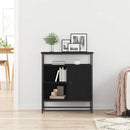 vidaXL Széf Musta tammi 69 x 35 x 80 cm Faanyag