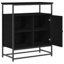 vidaXL Széf Musta tammi 69 x 35 x 80 cm Faanyag