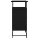 vidaXL Széf Fekete tölgy 69 x 35 x 80 cm Faanyag