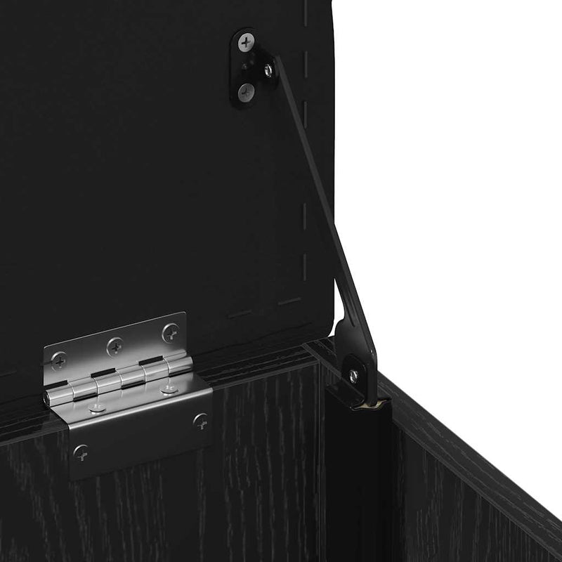 vidaXL Tárolópad tárolóval Fekete tölgy 42 x 42 x 45 cm Faanyag