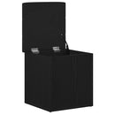 vidaXL Tárolópad tárolóval Fekete tölgy 42 x 42 x 45 cm Faanyag