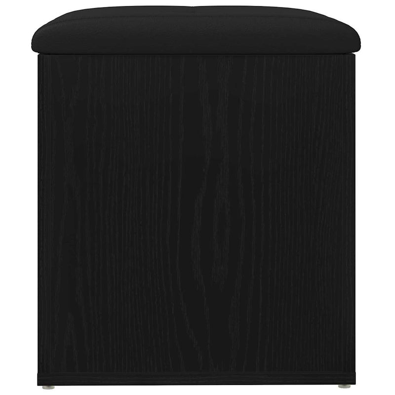 vidaXL Tárolópad tárolóval Fekete tölgy 42 x 42 x 45 cm Faanyag