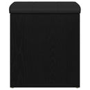 vidaXL Tárolópad tárolóval Fekete tölgy 42 x 42 x 45 cm Faanyag