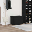 vidaXL Tárolópad tárolóval Musta tammi 62 x 42 x 45 cm Faanyag