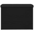 vidaXL Tárolópad tárolóval Musta tammi 62 x 42 x 45 cm Faanyag