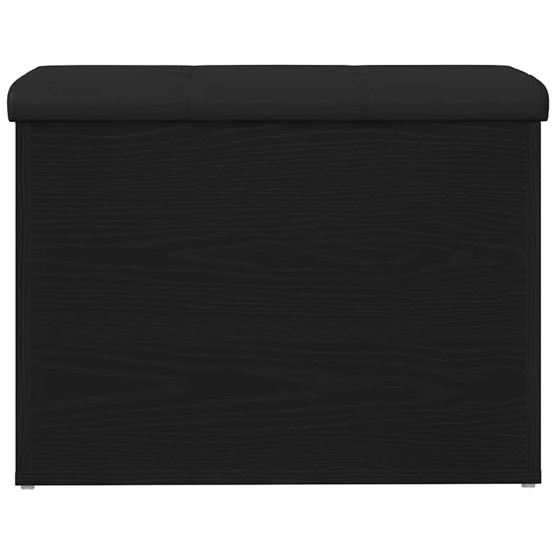 vidaXL Tárolópad tárolóval Musta tammi 62 x 42 x 45 cm Faanyag