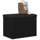 vidaXL Tárolópad tárolóval Musta tammi 62 x 42 x 45 cm Faanyag