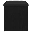 vidaXL Tárolópad tárolóval Musta tammi 62 x 42 x 45 cm Faanyag