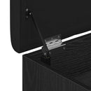 vidaXL Tárolópad tárolóval Fekete tölgy 82 x 42 x 45 cm Faanyag