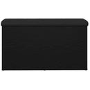 vidaXL Tárolópad tárolóval Fekete tölgy 82 x 42 x 45 cm Faanyag