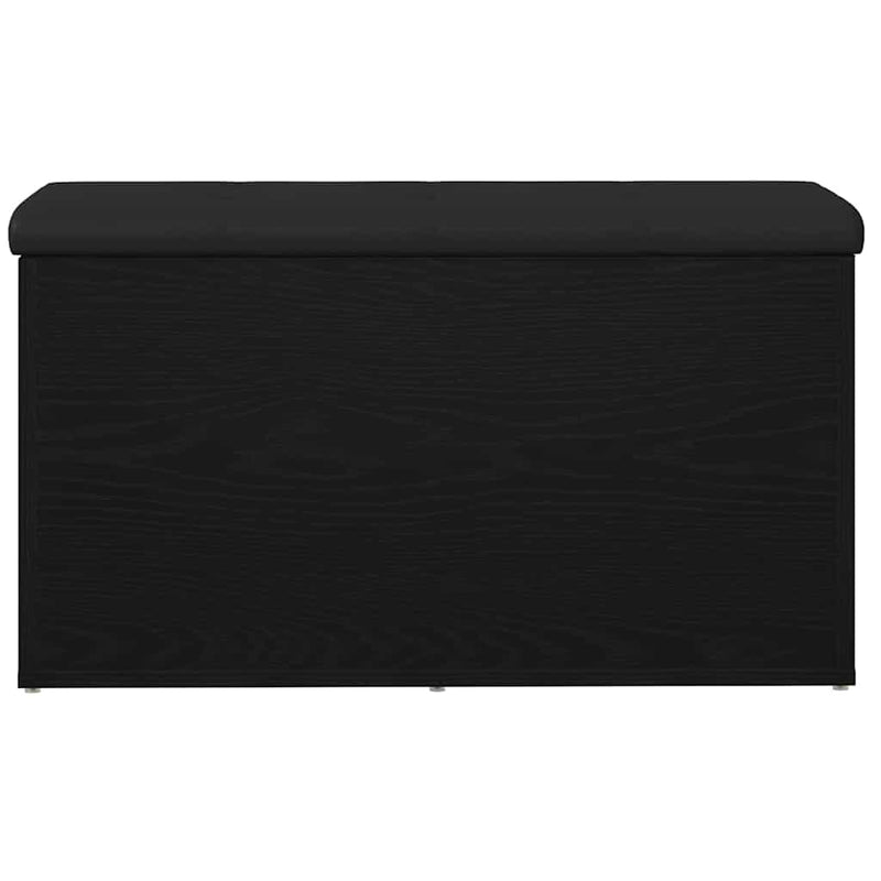 vidaXL Tárolópad tárolóval Fekete tölgy 82 x 42 x 45 cm Faanyag