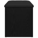 vidaXL Tárolópad tárolóval Fekete tölgy 82 x 42 x 45 cm Faanyag