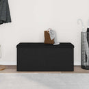 vidaXL Tárolópad tárolóval Musta tammi 102 x 42 x 45 cm Faanyag