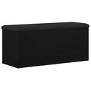 vidaXL Tárolópad tárolóval Musta tammi 102 x 42 x 45 cm Faanyag