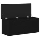 vidaXL Tárolópad tárolóval Musta tammi 102 x 42 x 45 cm Faanyag