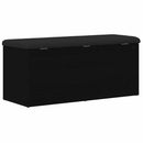 vidaXL Tárolópad tárolóval Musta tammi 102 x 42 x 45 cm Faanyag