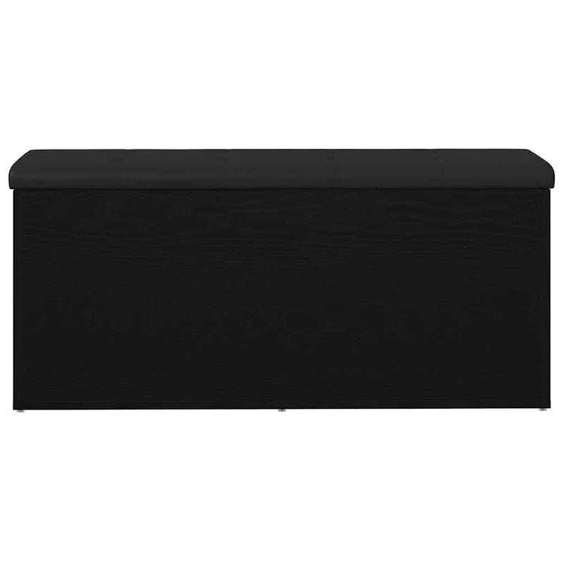 vidaXL Tárolópad tárolóval Musta tammi 102 x 42 x 45 cm Faanyag
