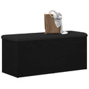 vidaXL Tárolópad tárolóval Musta tammi 102 x 42 x 45 cm Faanyag