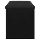 vidaXL Tárolópad tárolóval Musta tammi 102 x 42 x 45 cm Faanyag