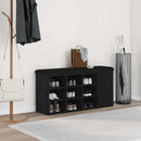vidaXL Tárolópad polcokkal Fekete tölgy 102 x 32 x 50 cm Faanyag