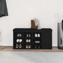 vidaXL Tárolópad polcokkal Fekete tölgy 102 x 32 x 50 cm Faanyag