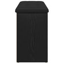 vidaXL Tárolópad polcokkal Fekete tölgy 102 x 32 x 50 cm Faanyag