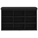 vidaXL Cipőpad tárolóval Fekete 80 x 30 x 48 cm Faanyag