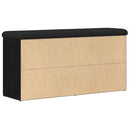 vidaXL Cipőpad polcokkal Fekete tölgy 102 x 32 x 50 cm Faanyag