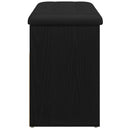 vidaXL Cipőpad Fekete 80 x 30 x 45 cm Szerelt Fa