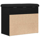 vidaXL Tárolópad polcokkal Fekete tölgy 62 x 32 x 50 cm Faanyag