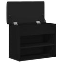 vidaXL Tárolópad Fekete tölgy 62 x 32 x 50 cm Szerelt Fa