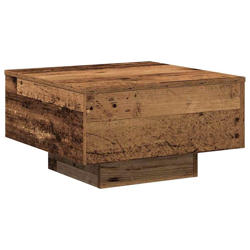 vidaXL Dohányzóasztal Régi fa 55 x 55 x 31 cm Faanyag