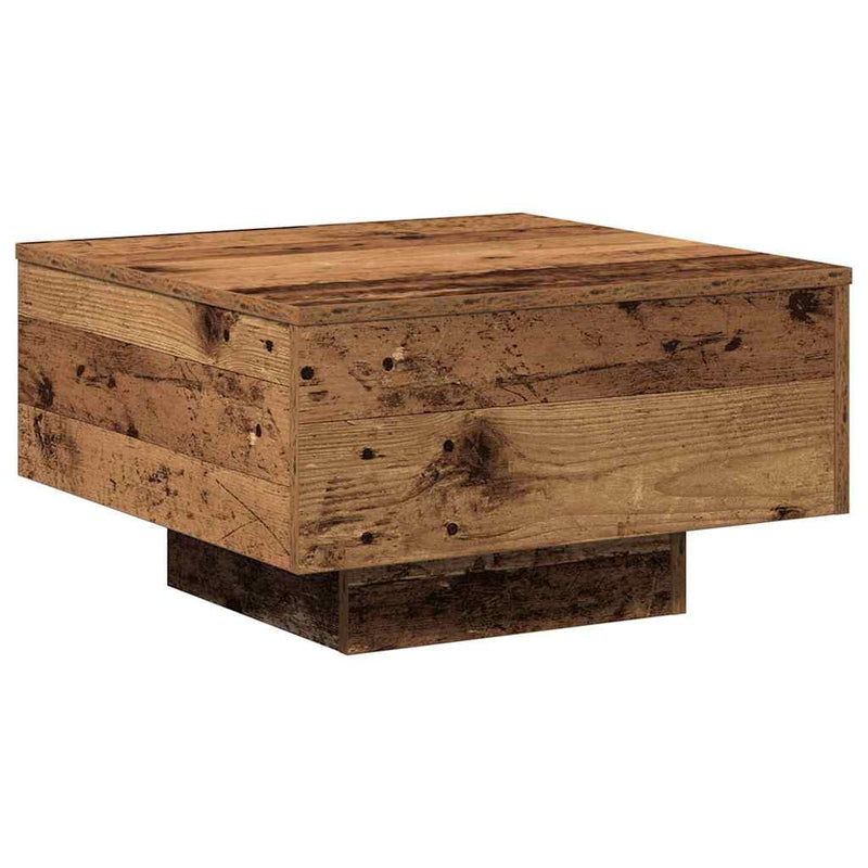 vidaXL Dohányzóasztal Régi fa 55 x 55 x 31 cm Faanyag