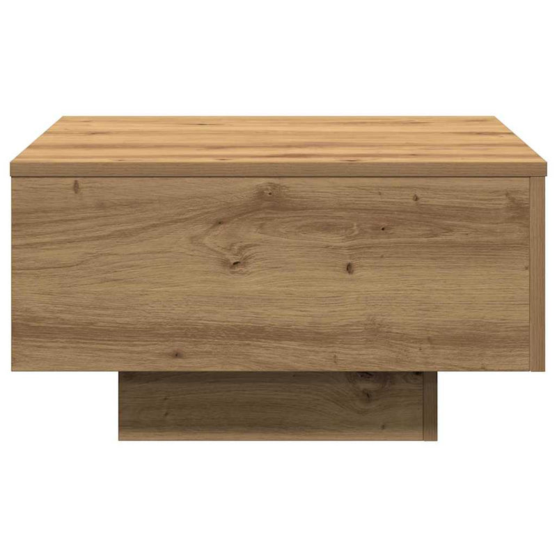 vidaXL Dohányzóasztal kézműves tölgy 55 x 55 x 31 cm Faanyag