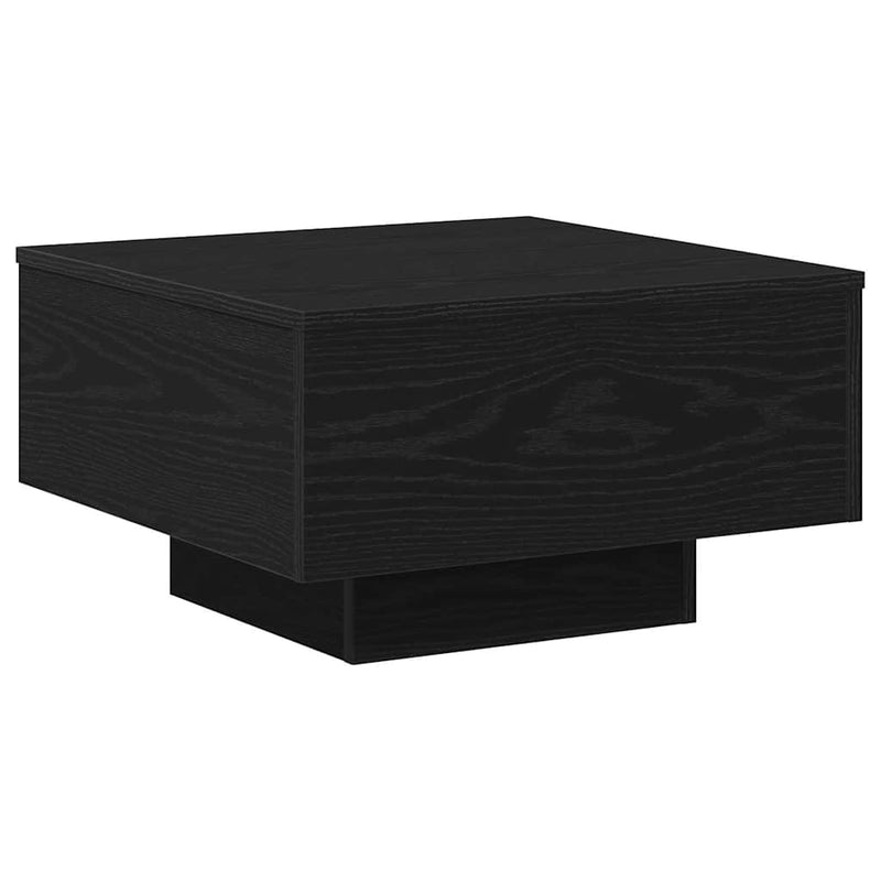 vidaXL Dohányzóasztal Musta tammi 55 x 55 x 31 cm Faanyag