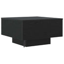 vidaXL Dohányzóasztal Fekete tölgy 55 x 55 x 31 cm Faanyag