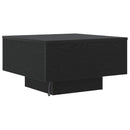 vidaXL Dohányzóasztal Fekete tölgy 55 x 55 x 31 cm Faanyag