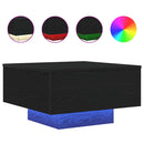 vidaXL Dohányzóasztal Fekete tölgy 55 x 55 x 31 cm Faanyag