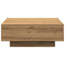 vidaXL Dohányzóasztal Artisan tölgy 80 x 80 x 31 cm