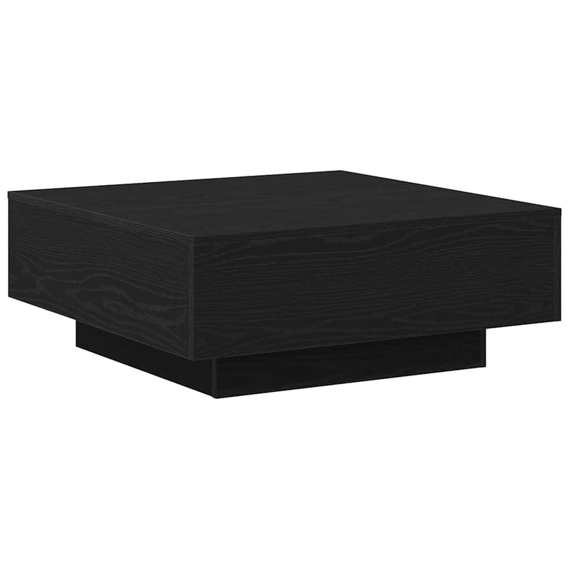 vidaXL Dohányzóasztal Musta tammi 80 x 80 x 31 cm Faanyag