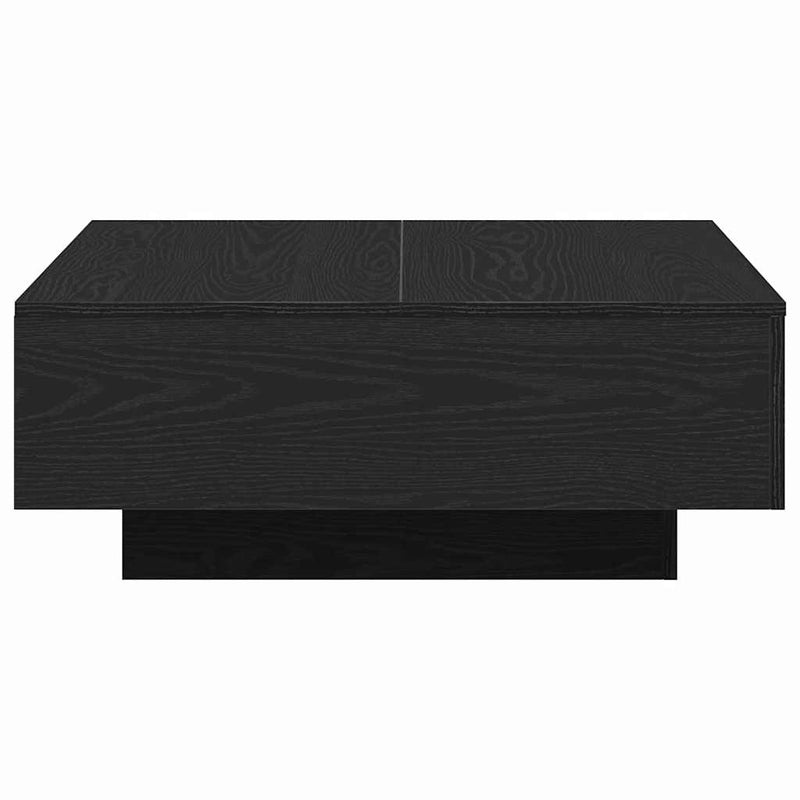vidaXL Dohányzóasztal Musta tammi 80 x 80 x 31 cm Faanyag