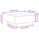 vidaXL Dohányzóasztal Régi Fa és Kék 80 x 80 x 31 cm Faanyag