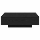 vidaXL Dohányzóasztal Fekete tölgy 100 x 100 x 31 cm