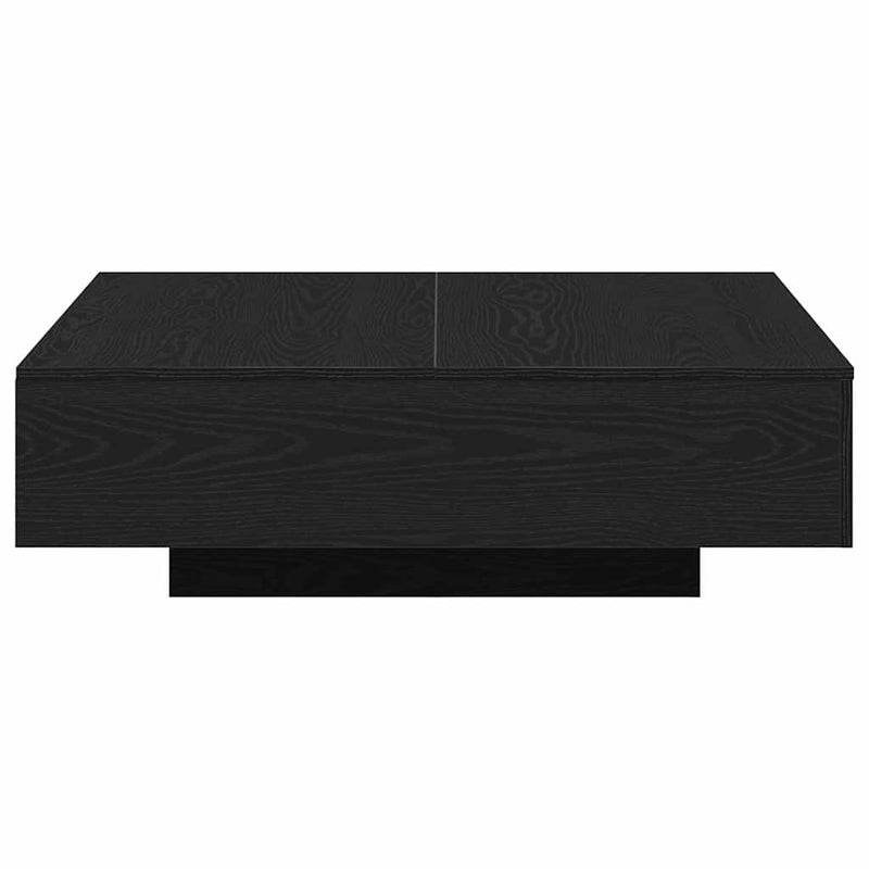 vidaXL Dohányzóasztal Musta tammi 100 x 100 x 31 cm Faanyag