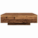 vidaXL Dohányzóasztal Öreg fa 100 x 100 x 31 cm Faanyag