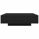 vidaXL Dohányzóasztal Fekete tölgy 100 x 100 x 31 cm Faanyag