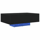 vidaXL Dohányzóasztal Fekete tölgy 85 x 55 x 31 cm Faanyag