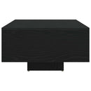 vidaXL Dohányzóasztal Fekete tölgy 85 x 55 x 31 cm Faanyag