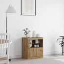 vidaXL Széf LED -es lámpákkal Barna 60.5 x 37 x 67 cm Faanyag