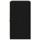 vidaXL LED tálaló LED -es lámpákkal Fekete 60,5 x 37 x 67 cm Faanyag